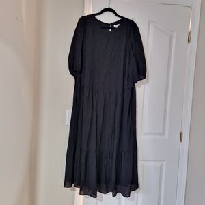 H&M Black Midi Dress